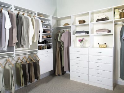 small modern walk in closet design